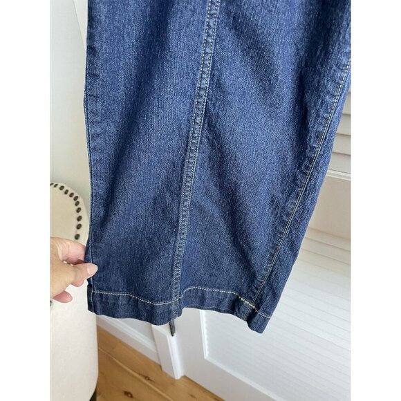 Michael Kors - Cropped Flare High Rise Seamed Jeans Women's SZ 14 - Picture 5 of 11